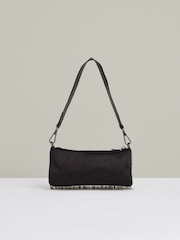 Reiss Silver Francesca Satin Crystal Fringe Mini Shoulder Bag - Image 4 of 4