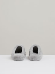 Reiss Grey Andrea Faux Fur Slippers - Image 2 of 4