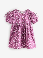 Purple All Over Print Tea Dress - Image 1 of 1