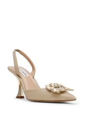 Steve Madden Gold Neala Slingback Shoes - Image 2 of 6