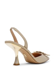 Steve Madden Gold Neala Slingback Shoes - Image 3 of 6