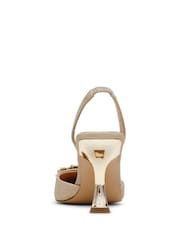 Steve Madden Gold Neala Slingback Shoes - Image 5 of 6