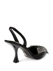 Steve Madden Niteowl Bow Slingback Black Shoes - Image 3 of 6