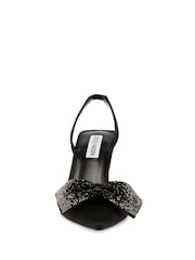 Steve Madden Niteowl Bow Slingback Black Shoes - Image 4 of 6