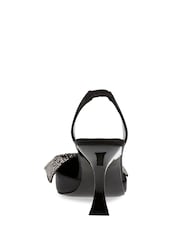 Steve Madden Niteowl Bow Slingback Black Shoes - Image 5 of 6
