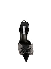Steve Madden Niteowl Bow Slingback Black Shoes - Image 6 of 6