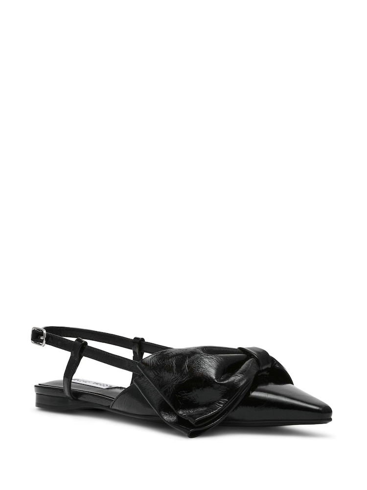 Steve Madden Dazzled Bow Slingback Black Shoes - Image 2 of 6