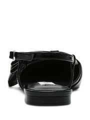 Steve Madden Dazzled Bow Slingback Black Shoes - Image 5 of 6