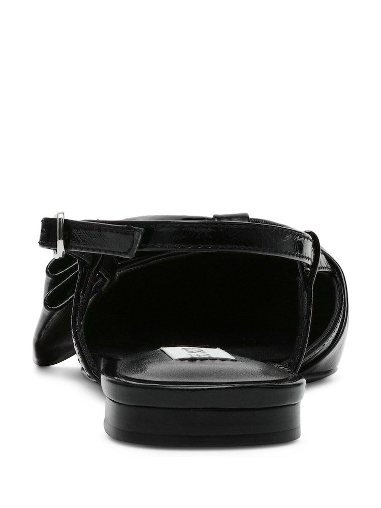 Steve Madden Dazzled Bow Slingback Black Shoes - Image 5 of 6