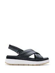 Clarks Leather Tuscan Cross Sandals - Bild 1 von 7
