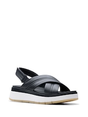 Clarks Leather Tuscan Cross Sandals - Bild 3 von 7