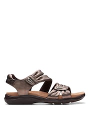 Clarks Natural Standard Fit (D) Leather Kitly Ave Sandals - Image 2 of 7