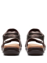 Clarks Natural Standard Fit (D) Leather Kitly Ave Sandals - Image 3 of 7