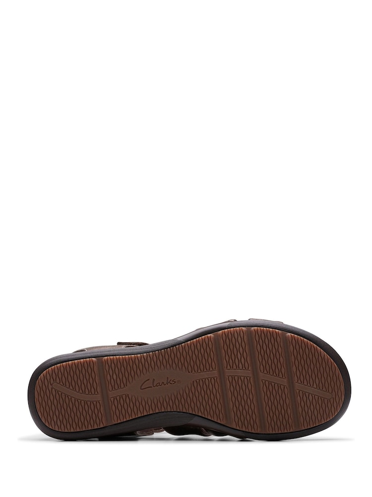 Clarks Natural Standard Fit (D) Leather Kitly Ave Sandals - Image 4 of 7