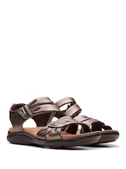 Clarks Natural Standard Fit (D) Leather Kitly Ave Sandals - Image 5 of 7