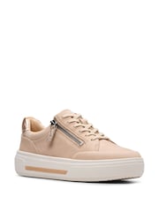 Clarks Natural Nubuck Hollyhock Zip Trainers - Image 3 of 7