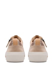 Clarks Natural Nubuck Hollyhock Zip Trainers - Image 5 of 7