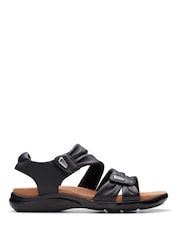 Clarks Black Standard Fit (D) Leather Kitly Ave Sandals - Image 2 of 7