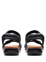 Clarks Black Standard Fit (D) Leather Kitly Ave Sandals - Image 6 of 7