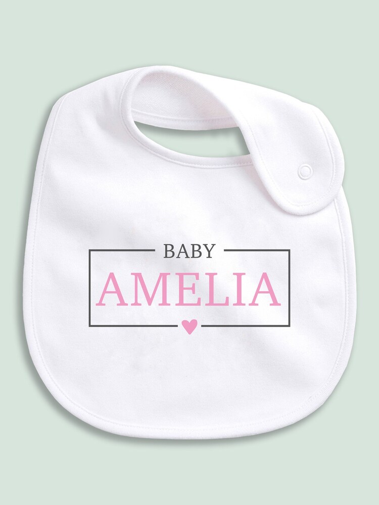 Personalised Baby's Name Bib by Little Years - Image 2 of 3 Personalised Baby's Name Bib by Little Years - Image 2 of 3