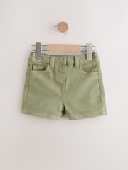 Khaki Green Pull On Shorts - Image 1 of 3