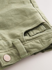 Khaki Green Pull On Shorts - Image 2 of 3