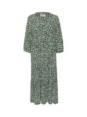 Cream Tiah 3/4 Sleeves Round Neck Maxi Black Dress - Image 5 of 6