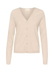 Cream Natural Dela V-Neck And Buttons Cardigan - Image 5 of 6