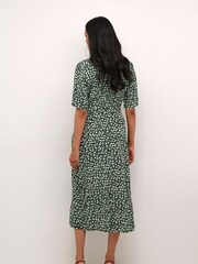 Cream CRTiah Half Sleeves Maxi Shirt Black Dress - Image 2 of 5