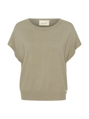 Cream Casual Fit Green Dela Round Neck Slipover Jumper - Image 5 of 6