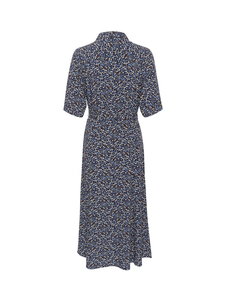Cream Blue CRTiah Half Sleeves Maxi Shirt Dress - Image 6 of 6