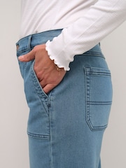 Cream Regular Fit Blue Stacia Straight Legs Jeans - Image 4 of 6