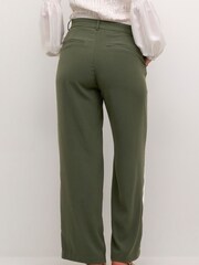 Cream Green Cocamia High Waisted Wide Legs Trousers - Image 2 of 6