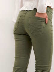 Cream Slim Fit Green Ann Full Length Twill Jeans - Image 3 of 6