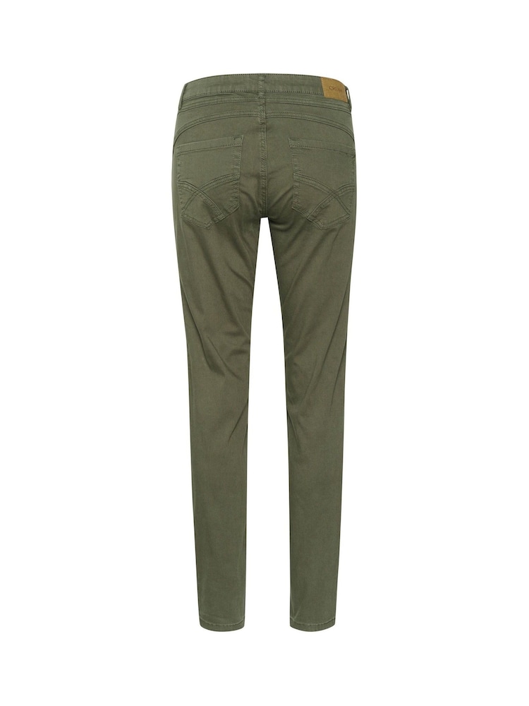 Cream Slim Fit Green Ann Full Length Twill Jeans - Image 6 of 6