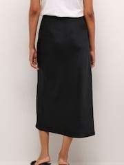 Kaffe Lotte Satin Elastic Waist Maxi Skirt - Image 2 of 7