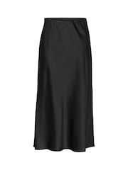 Kaffe Lotte Satin Elastic Waist Maxi Skirt - Image 6 of 7