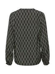 Kaffe Olan V-Notch Neck Long Sleeve Blouse - Image 6 of 6