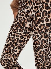 Kaffe Skinny Fit Pappi Printed Brown Leggings - Image 5 of 7