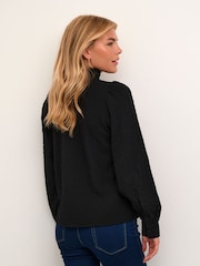 Kaffe Ditte Smock Neck Long Sleeve Blouse - Image 2 of 6