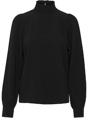 Kaffe Ditte Smock Neck Long Sleeve Blouse - Image 5 of 6