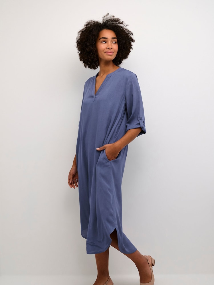 Kaffe Casual Fit Dora Pocket Maxi Dress - Image 1 of 6
