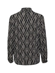 Kaffe Ronja High Neck Long Sleeve Black Blouse - Image 6 of 6