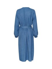 Kaffe Ellen Long Sleeve Belted Shirt Dress - Image 5 of 5