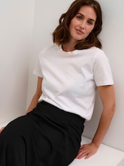 Kaffe Frederikke Jersey A-Line Midi Black Skirt - Image 4 of 5