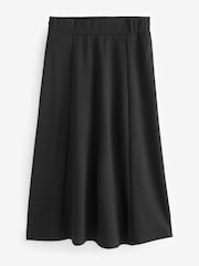 Kaffe Frederikke Jersey A-Line Midi Black Skirt - Image 5 of 5