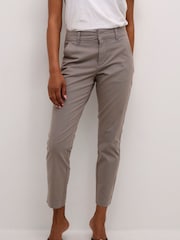 Kaffe Grey Mette Cropped Leg Suit Trousers - Image 1 of 6