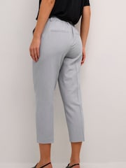 Kaffe Kasakura HW Cropped Relaxed Fit High Waist Length Regular Leg Trousers - Image 2 of 6