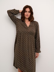 Kaffe Babett Long Sleeve Knee Length Dress - Image 1 of 6