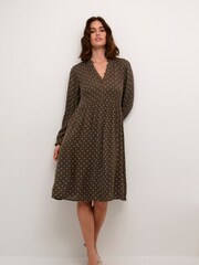 Kaffe Babett Long Sleeve Knee Length Dress - Image 3 of 6